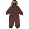 Snowsuit Moe Tech deep blue flowers - Wheat