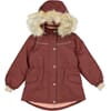 Jacket Mathilde Tech maroon - Wheat