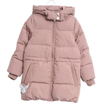 Down Coat Nanny plum melange - Wheat