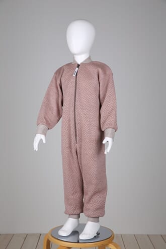 Overall wool knit offwhite/dusty pink - Kivat