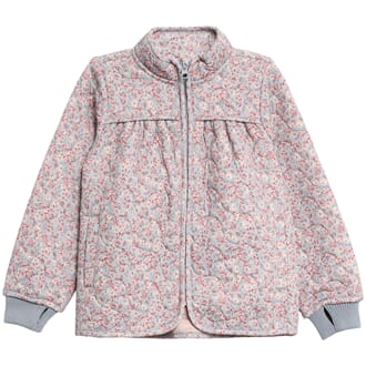 Thermo Jacket Thilde dusty dove flowers - Wheat