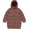 Puffer Coat Yrsa powder plum dots - Wheat