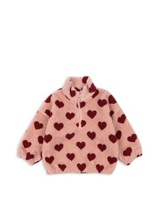 Jody Teddy Half Zip coeur mellow - Konges Sløjd