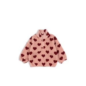 Jody Teddy Half Zip coeur mellow - Konges Sløjd