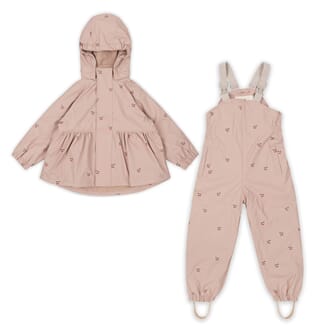 Palme Rainwear Set cherry/blush - Konges Sløjd
