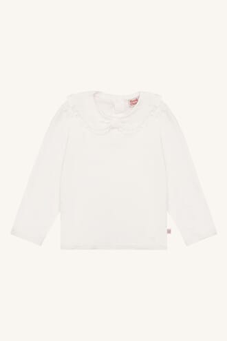 Alma Big Collar T-shirt L/S sugar - Hust & Claire
