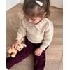 F2024 - JULIE LS KNIT BLOUSE - SANDSHELL - Extra 3