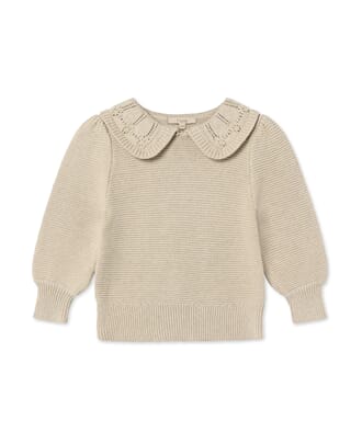 Julie Ls Knit Blouse sandshell - Fliink