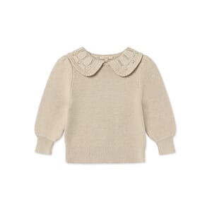 Julie Ls Knit Blouse sandshell - Fliink