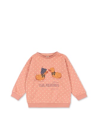 Spotty Sweat Blouse coeur feathers - Konges Sløjd