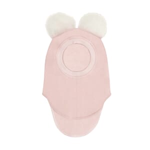 Balaclava Wool Alpaca Pompoms rose - Huttelihut