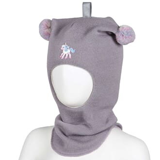 Wool hood Unicorn dusty lilac - Kivat
