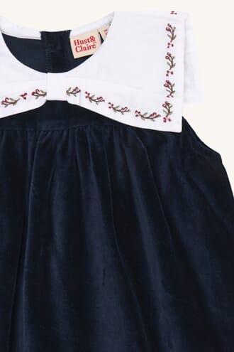 Katinka collar Dress more navy - Hust & Claire