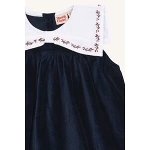 Katinka collar Dress more navy - Hust & Claire