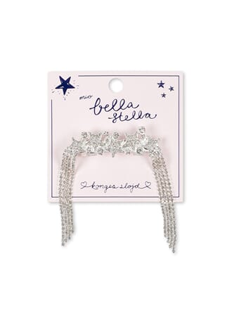 Big Sparkly Star Hair Clip silver mix - Konges Sløjd