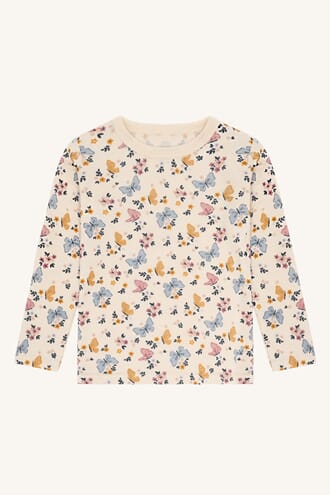 Awo genser ull Butterfly off white - Hust & Claire