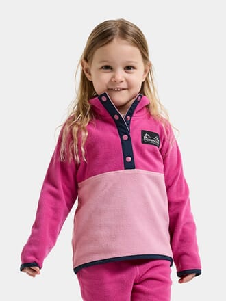 Monte Kids Half Button cactus pink - Didriksons