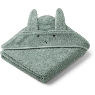 Albert hooded towel rabbit peppermint - Liewood