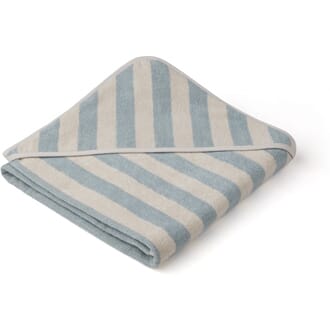 Louie hooded towel sea blue/sandy - Liewood
