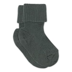 Wool Rib Baby Socks dark forest - MP
