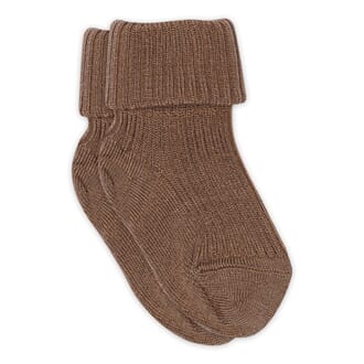 Hilde Wool/Bamboo Baby Socks brown sienna - MP