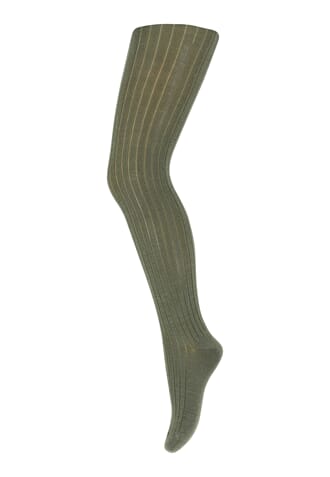 Wool Rib Tights olivine - MP