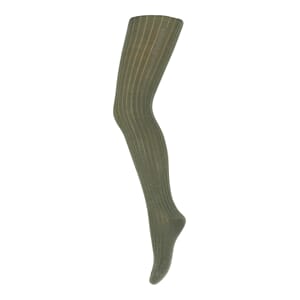 Wool Rib Tights olivine - MP