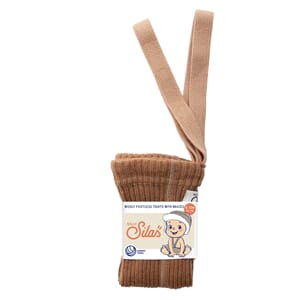 Leggings ull med seler Cappuccino - Silly Silas