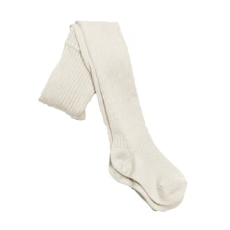 Rib Baby Tights - ss20 Egret white - MeMini