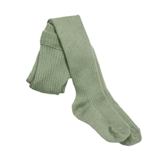Rib Baby Tights - ss20 Oil Green - MeMini