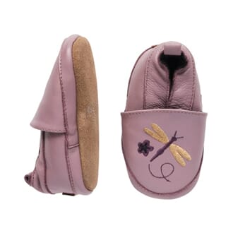 Leather shoe Dragonfly elderberry - Melton