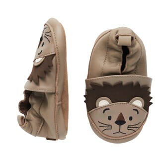 Leather shoe Lion warm taupe - Melton