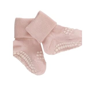 Non slip socks bamboo Soft Pink - GoBabyGo
