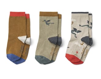 Silas socks 3-pack little dragon - Liewood