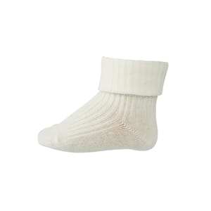 Cotton Rib Baby Socks snow white - MP