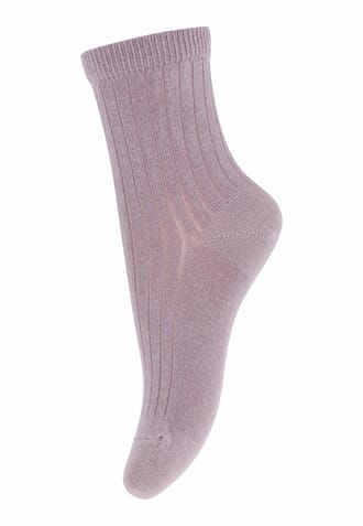 Cotton Rib Socks lilac shadow - MP