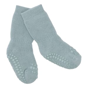 Non Slip Socks Dusty Blue - GoBabyGo