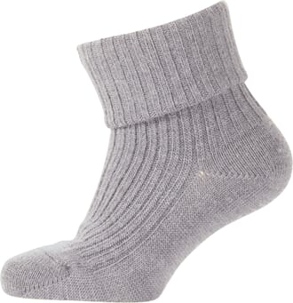 Basic Sock - Wool w/Heavy Rip light grey melange - Melton