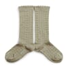 Pointelle Knee-High Socks Mint - Collegien