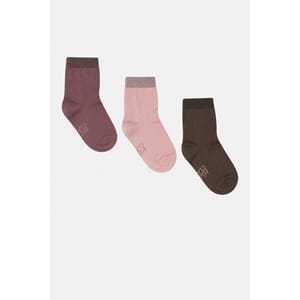 Foty sokker 3-pk ull/bambus old rose - Hust & Claire