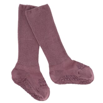 Non slip socks bamboo misty plum - GoBabyGo