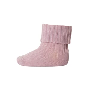 Wool Rib Baby Socks wood rose - MP