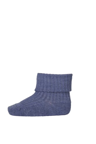 Ankle Wool Rib Turn Down lt denim m - MP
