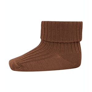 Wool Rib Baby Socks Peacan Pie - MP