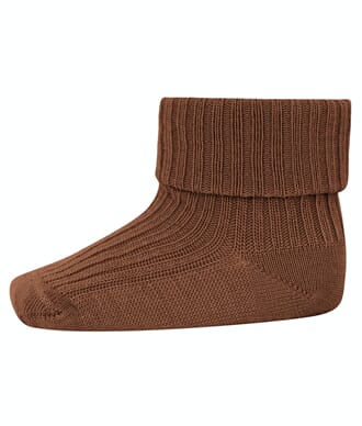 Wool Rib Baby Socks Peacan Pie - MP