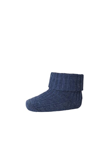 Ankle Wool Rib Turn Down denim mel. - MP