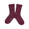 Ankelsokker lurex marsala - Collegien