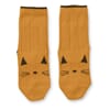 Silas socks cat mustard - Liewood