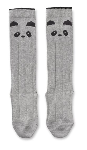Sofia knee socks panda grey melange - Liewood