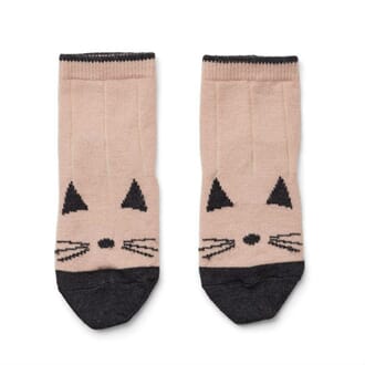 Silas wool socks cat rose - Liewood